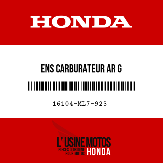 image de 16104-ML7-923 ENS CARBURATEUR AR G
