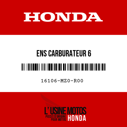 image de 16106-MZ0-R00 ENS CARBURATEUR 6