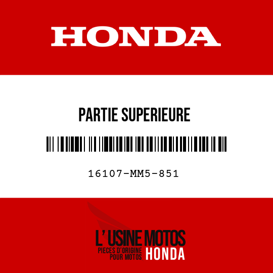 image de 16107-MM5-851 PARTIE SUPERIEURE
