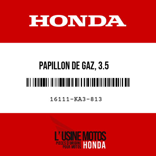 image de 16111-KA3-813 PAPILLON DE GAZ, 3.5