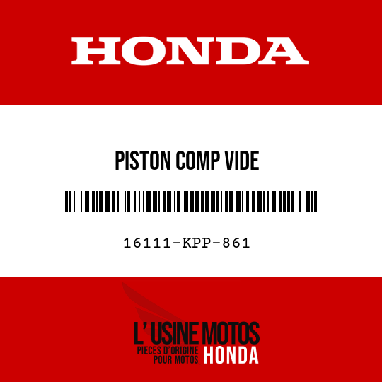 image de 16111-KPP-861 PISTON COMP VIDE