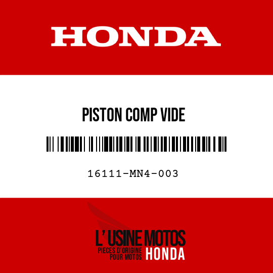 image de 16111-MN4-003 PISTON COMP VIDE