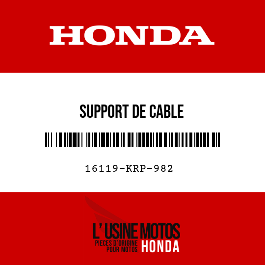 image de 16119-KRP-982 SUPPORT DE CABLE