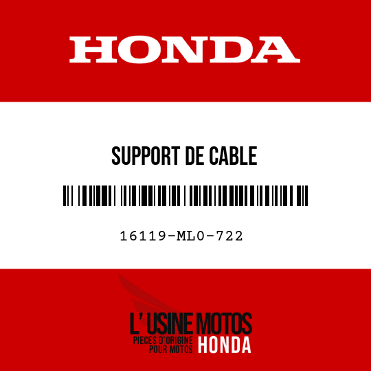 image de 16119-ML0-722 SUPPORT DE CABLE