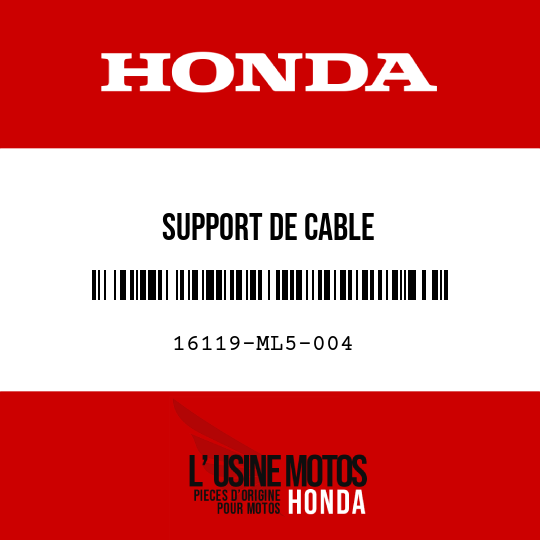 image de 16119-ML5-004 SUPPORT DE CABLE