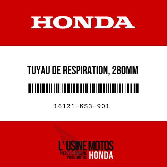 image de 16121-KS3-901 TUYAU DE RESPIRATION, 280MM