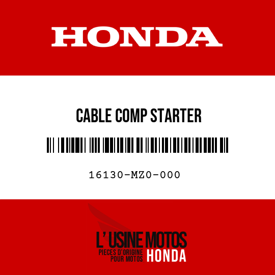image de 16130-MZ0-000 CABLE COMP STARTER