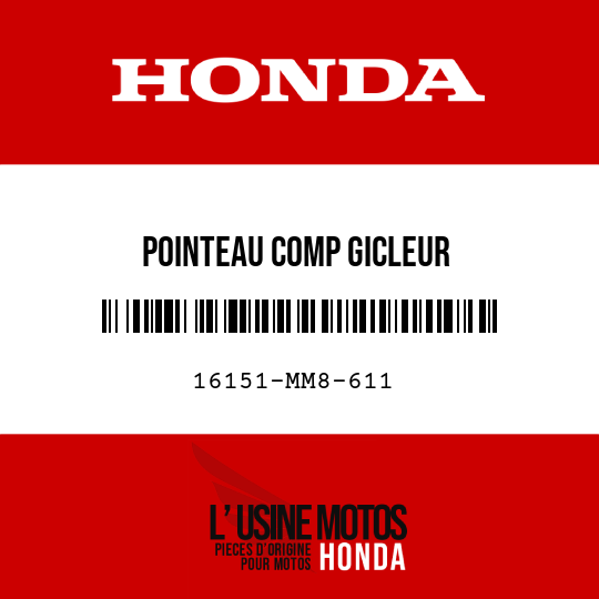 image de 16151-MM8-611 POINTEAU COMP GICLEUR