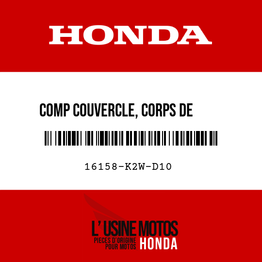 image de 16158-K2W-D10 COMP COUVERCLE, CORPS DE     PAPILLON G