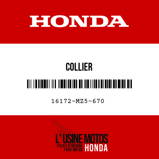 image de 16172-MZ5-670 COLLIER