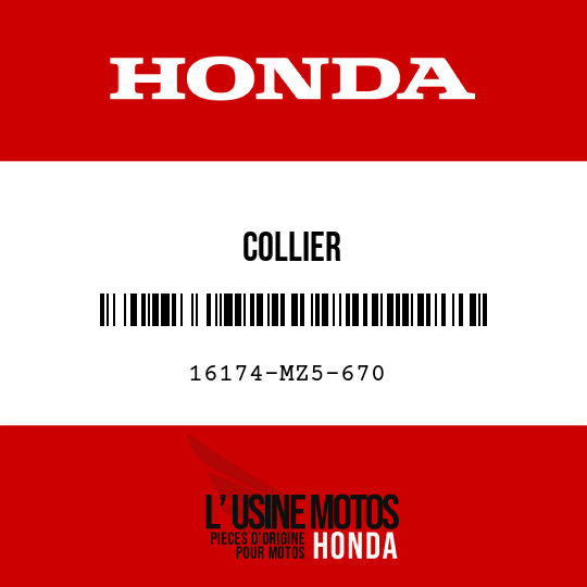 image de 16174-MZ5-670 COLLIER