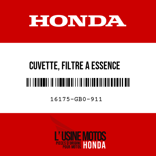 image de 16175-GB0-911 CUVETTE, FILTRE A ESSENCE