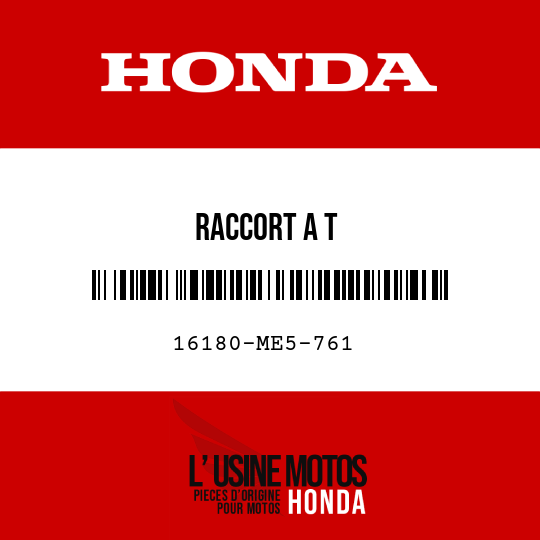 image de 16180-ME5-761 RACCORT A T