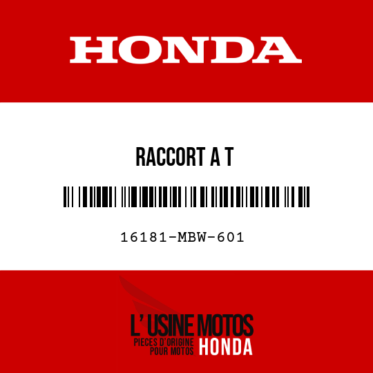 image de 16181-MBW-601 RACCORT A T
