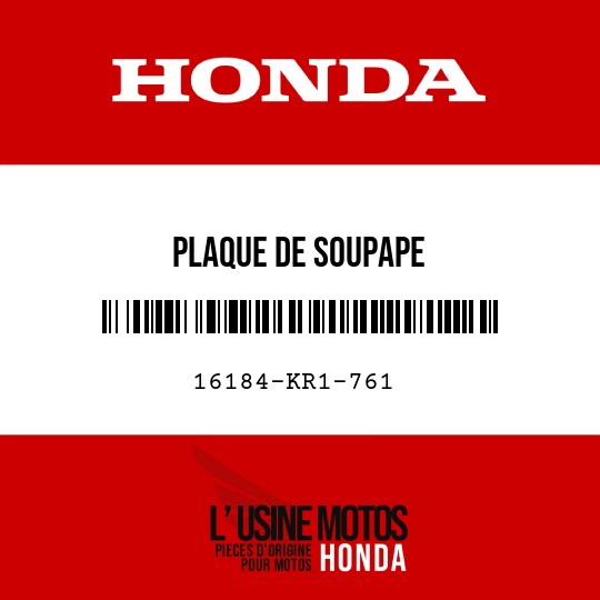 image de 16184-KR1-761 PLAQUE DE SOUPAPE