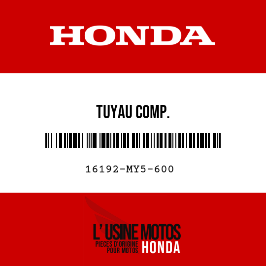 image de 16192-MY5-600 TUYAU COMP.
