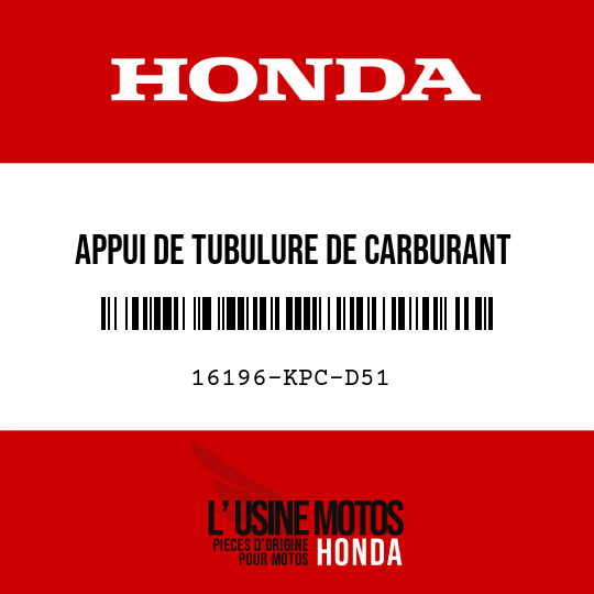 image de 16196-KPC-D51 APPUI DE TUBULURE DE CARBURANT