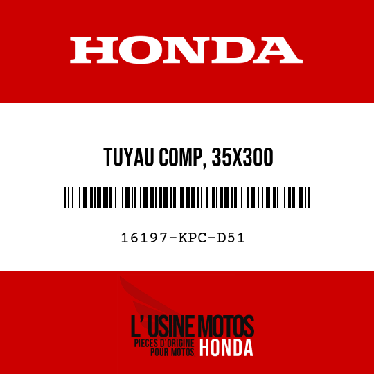image de 16197-KPC-D51 TUYAU COMP, 35X300