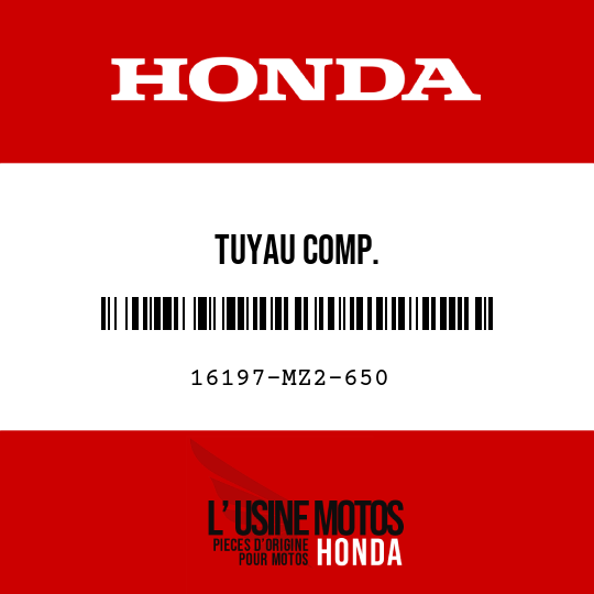 image de 16197-MZ2-650 TUYAU COMP.