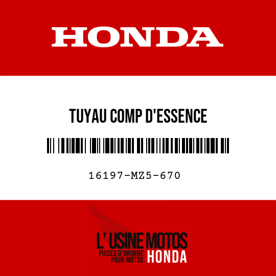 image de 16197-MZ5-670 TUYAU COMP D'ESSENCE