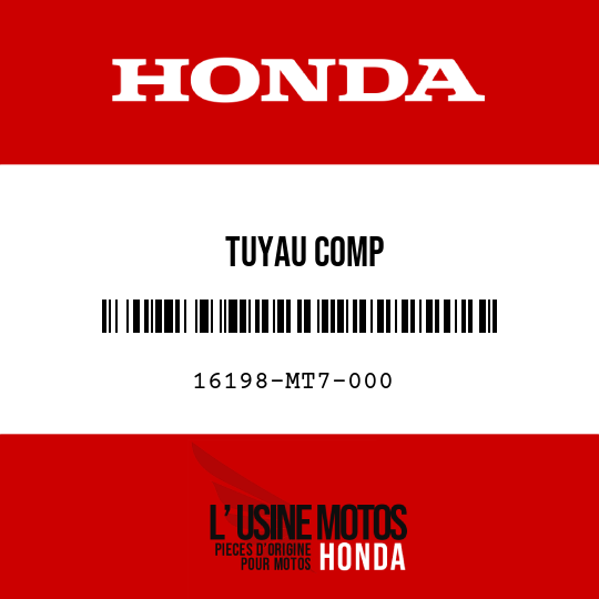 image de 16198-MT7-000 TUYAU COMP