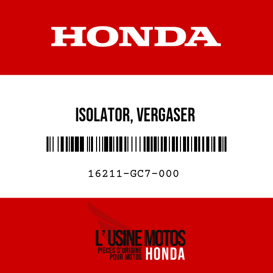 image de 16211-GC7-000 ISOLATOR, VERGASER
