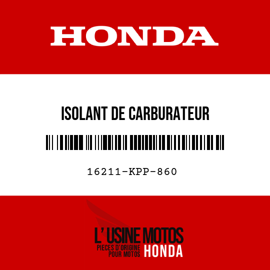 image de 16211-KPP-860 ISOLANT DE CARBURATEUR
