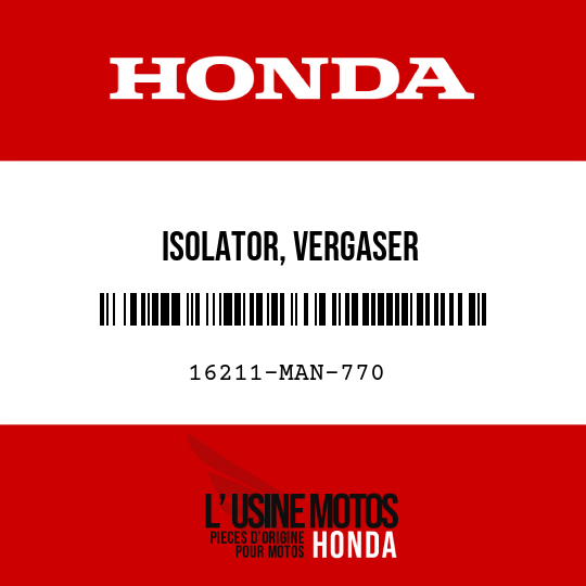 image de 16211-MAN-770 ISOLATOR, VERGASER