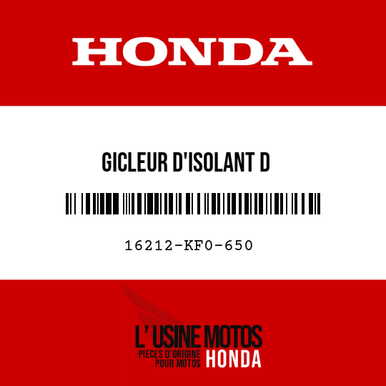 image de 16212-KF0-650 GICLEUR D'ISOLANT D