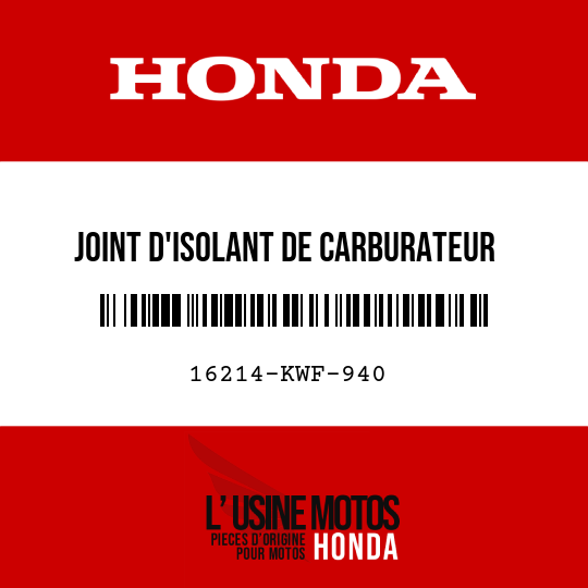 image de 16214-KWF-940 JOINT D'ISOLANT DE CARBURATEUR