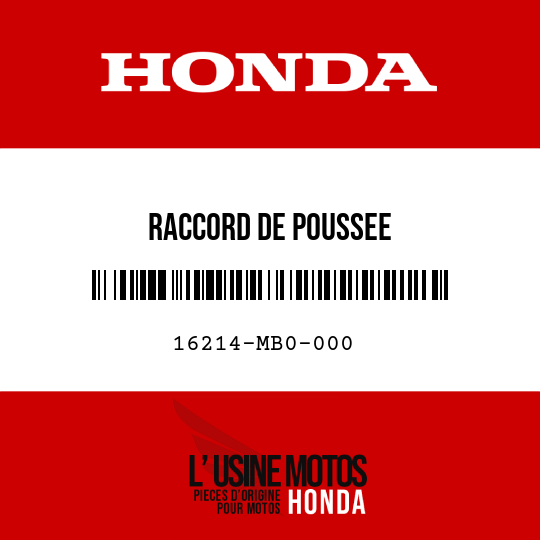 image de 16214-MB0-000 RACCORD DE POUSSEE