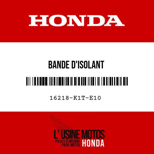 image de 16218-K1T-E10 BANDE D'ISOLANT