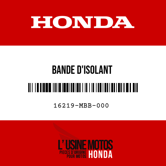 image de 16219-MBB-000 BANDE D'ISOLANT