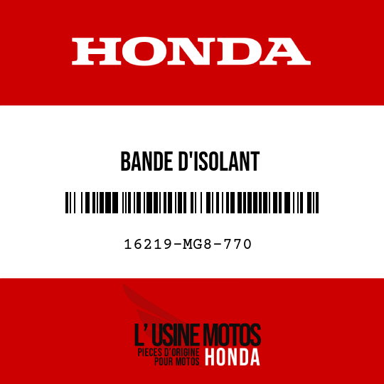 image de 16219-MG8-770 BANDE D'ISOLANT
