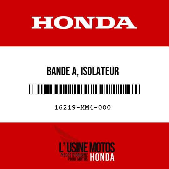 image de 16219-MM4-000 BANDE A, ISOLATEUR