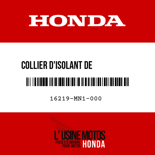 image de 16219-MN1-000 COLLIER D'ISOLANT DE          CARBURATEUR