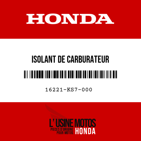 image de 16221-KS7-000 ISOLANT DE CARBURATEUR
