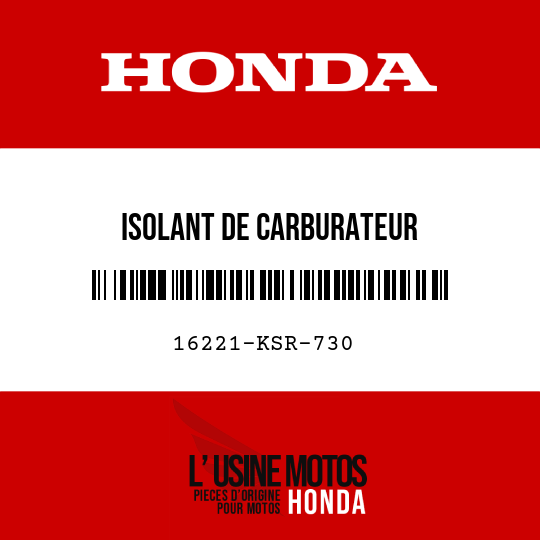 image de 16221-KSR-730 ISOLANT DE CARBURATEUR