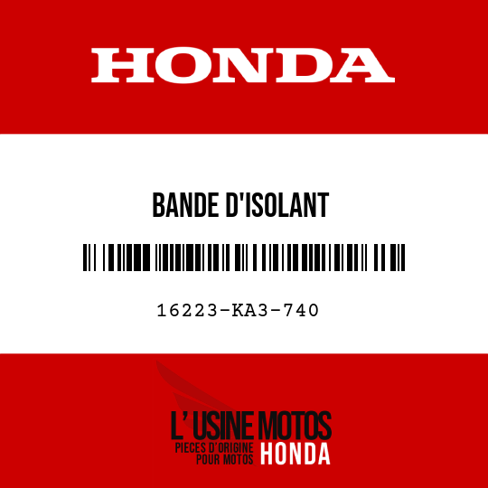 image de 16223-KA3-740 BANDE D'ISOLANT