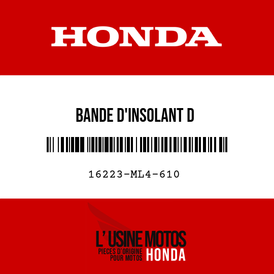 image de 16223-ML4-610 BANDE D'INSOLANT D