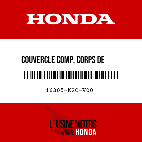 image de 16305-K2C-V00 COUVERCLE COMP, CORPS DE     PAPILLON