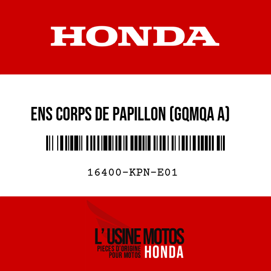 image de 16400-KPN-E01 ENS CORPS DE PAPILLON (GQMQA A)