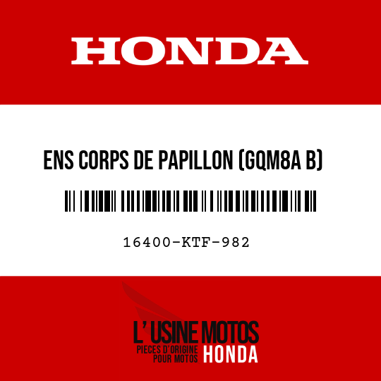 image de 16400-KTF-982 ENS CORPS DE PAPILLON (GQM8A B)