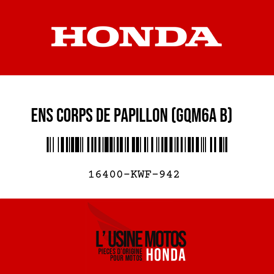 image de 16400-KWF-942 ENS CORPS DE PAPILLON (GQM6A B)