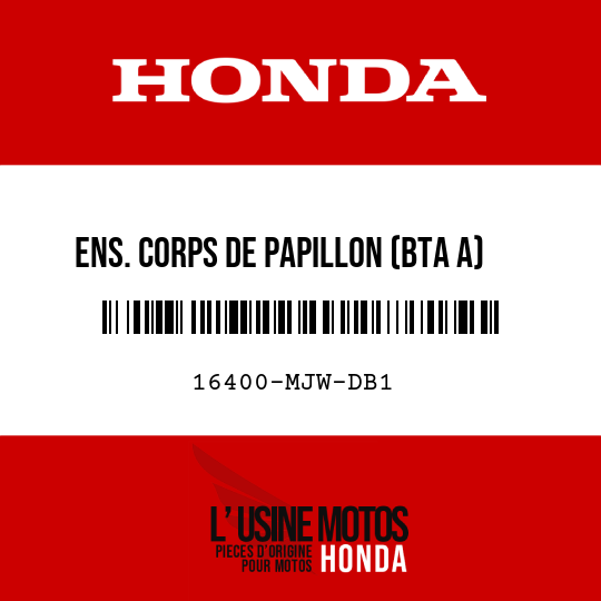image de 16400-MJW-DB1 ENS. CORPS DE PAPILLON (BTA A)