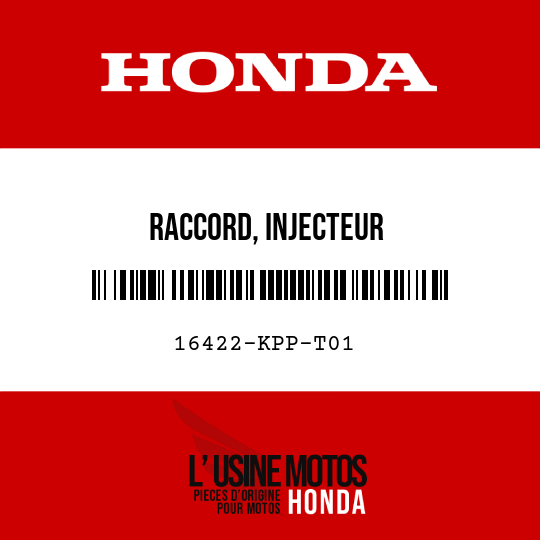 image de 16422-KPP-T01 RACCORD, INJECTEUR