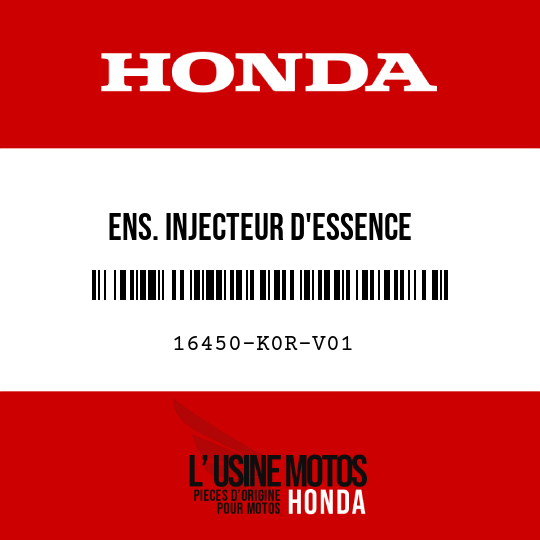 image de 16450-K0R-V01 ENS. INJECTEUR D'ESSENCE