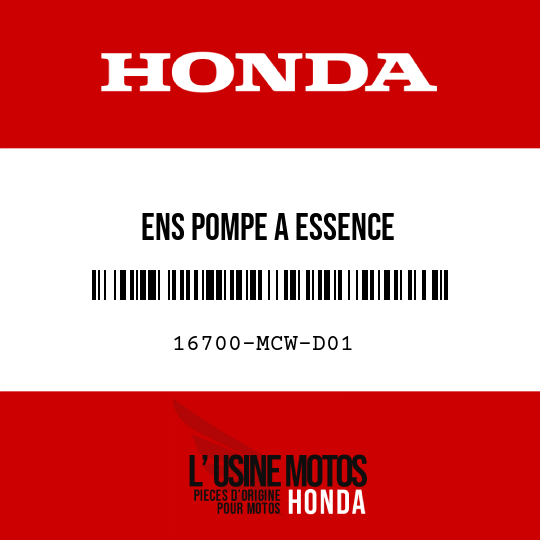 image de 16700-MCW-D01 ENS POMPE A ESSENCE