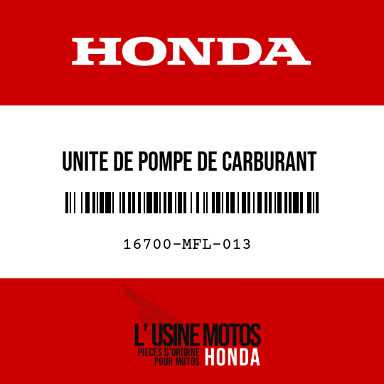 image de 16700-MFL-013 UNITE DE POMPE DE CARBURANT