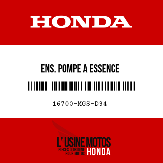 image de 16700-MGS-D34 ENS. POMPE A ESSENCE